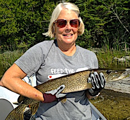 udy Just Loving Those Northern Pike Fishing at Fireside Lodge in Canada